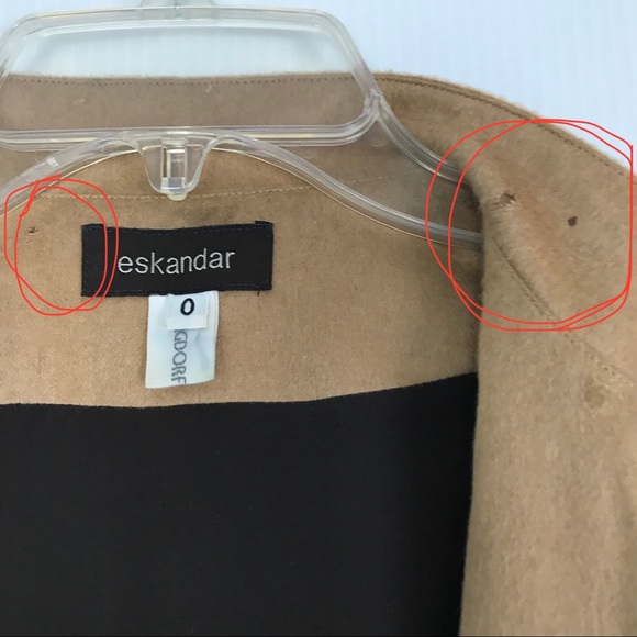 Eskandar Baby Camel Cashmere Silk Lined Oversized Boxy Coat Luxury Tan Trendy - Picture 12 of 13